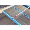 Rampe PMR pliable en aluminium avec carillon