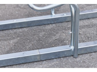 Râtelier 2 vélos avec arceau gainé - extensible