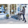Rampe PMR pliable en aluminium avec carillon