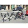 Poteau support 2 vélos avec appui en caoutchouc recyclé