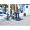 Rampe PMR pliable en aluminium avec carillon