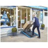 Rampe PMR pliable en aluminium avec carillon