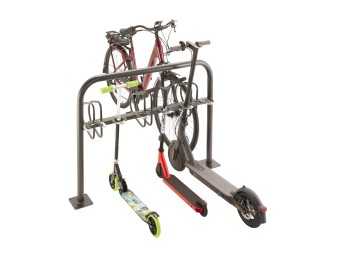 Range 6 trottinettes + 3 vélos sur platine