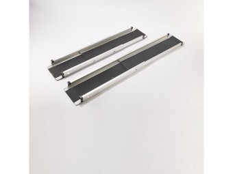 Lot de 2 rampes PMR aluminium télescopiques universelles