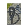 Poteau support 2 vélos avec appui en caoutchouc recyclé