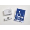 Rampe PMR pliable en aluminium avec carillon