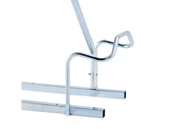 Râtelier 2 vélos avec arceau gainé - extensible