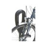 Poteau support 2 vélos avec appui en caoutchouc recyclé