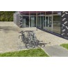 Râtelier 2 vélos avec arceau gainé - extensible