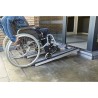 Lot de 2 rampes PMR aluminium télescopiques universelles