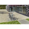 Râtelier 2 vélos avec arceau gainé - extensible