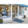 Rampe PMR pliable en aluminium avec carillon