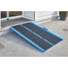 Rampe PMR pliable en aluminium avec carillon