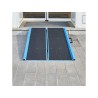 Rampe PMR pliable en aluminium avec carillon