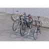 Râtelier 2 vélos avec arceau gainé - extensible