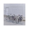 Râtelier 2 vélos avec arceau gainé - extensible