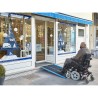 Rampe PMR pliable en aluminium avec carillon