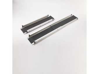 Lot de 2 rampes PMR aluminium télescopiques universelles