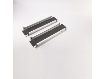 Lot de 2 rampes PMR aluminium télescopiques universelles