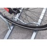 Râtelier 2 vélos avec arceau gainé - extensible