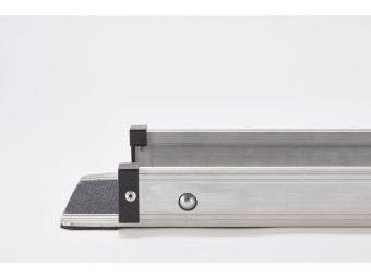 Lot de 2 rampes PMR aluminium télescopiques universelles