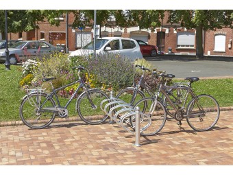 Râtelier New York 3 - 5 ou 10 vélos en acier