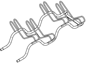 Râtelier 3 - 5 - 6 ou 9 vélos sur 2 niveaux - extensible