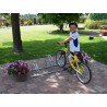 Râtelier 1 vélo emboîtable et extensible à 2 niveaux