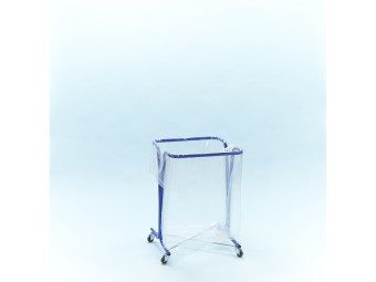 Support sac poubelle 240 litres avec roulettes