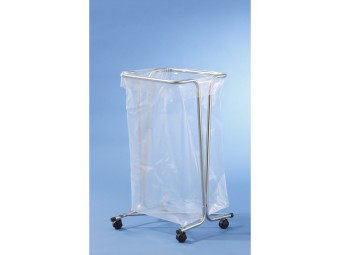 Support sac poubelle 110 litres avec roulettes