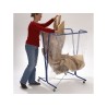 Support sac poubelle 600 litres avec roulettes