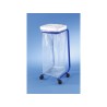 Support sac poubelle sur roulettes avec couvercle 110 litres