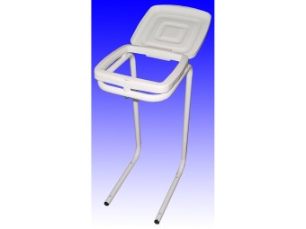 Support sac poubelle sur pied avec couvercle 110 litres