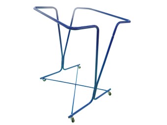 Support sac poubelle 600 litres avec roulettes