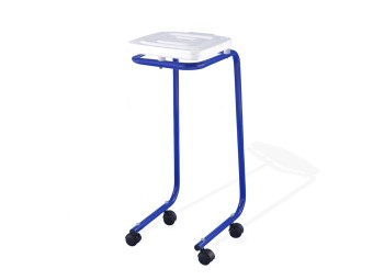 Support sac poubelle sur roulettes avec couvercle 110 litres
