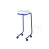 Support sac poubelle sur roulettes avec couvercle 110 litres