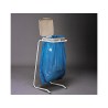 Support sac poubelle sur pied avec couvercle 110 litres