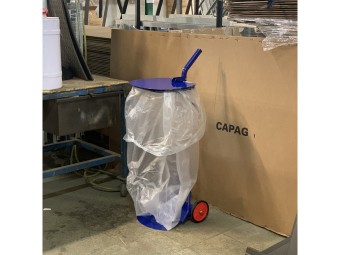 Support sac poubelle mobile 110 litres