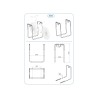 Râtelier 4 vélos gainé pour interieur