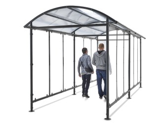 Abri vélos dôme version couloir - extensible