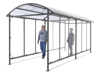 Abri vélos dôme version couloir - extensible