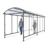Abri vélos dôme version couloir - extensible