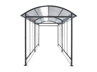 Abri vélos dôme version couloir - extensible