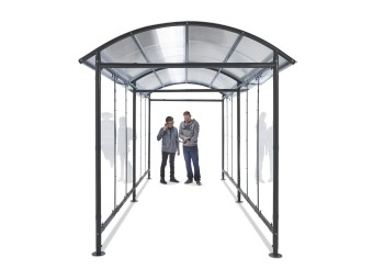 Abri vélos dôme version couloir - extensible