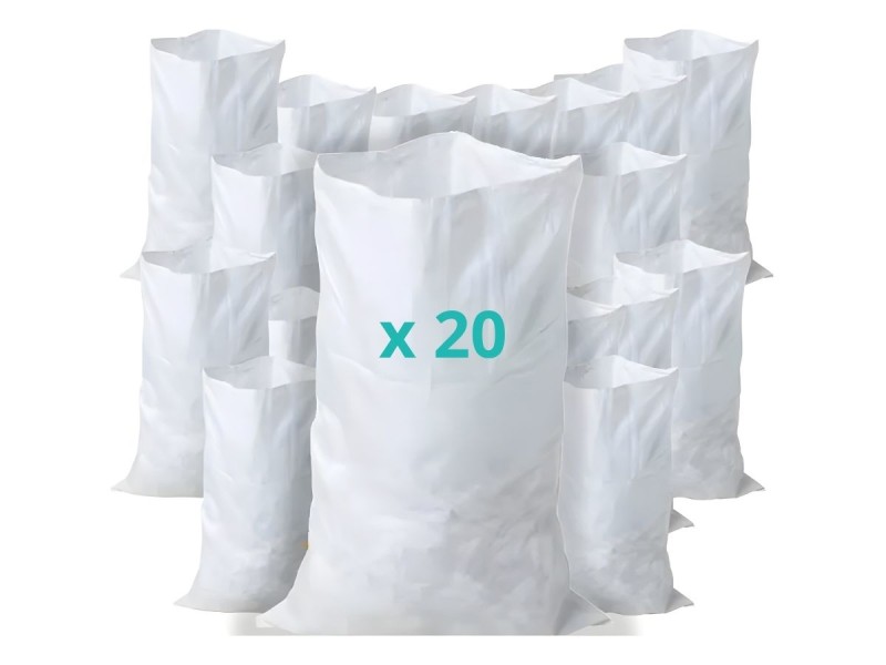 Sac de chantier 50l en polypropylène tissé – Sac poubelle de couleur | Equipexpert