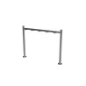 Range trottinette inox 5 placesplaces côte à côte sur platines