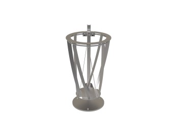 Corbeille POLYGONE inox avec ou sans couvercle