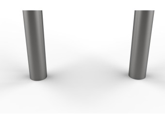 Epingle de protection de lampadaire en inox