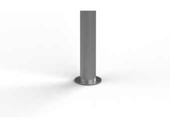 Cendrier borne à sceller en inox brossé