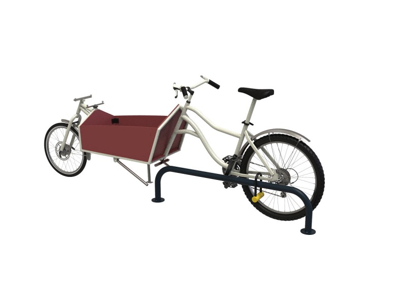 Arceau pour vélo cargo inox ou acier sur platine Arceau pour vélo cargo inox ou acier sur platine